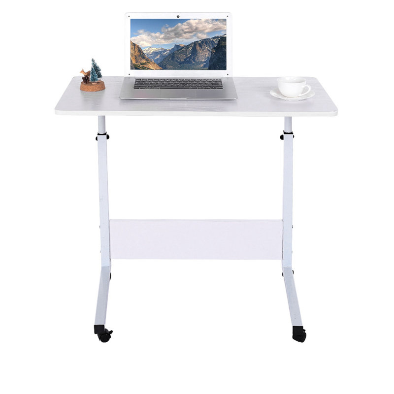 Inbox Zero Home Can Be Raised And Lowered Mobile Computer Desk 80Cm*40Cm White Wayfair